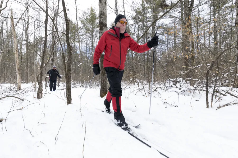 Cross-country skiing in Willsboro.