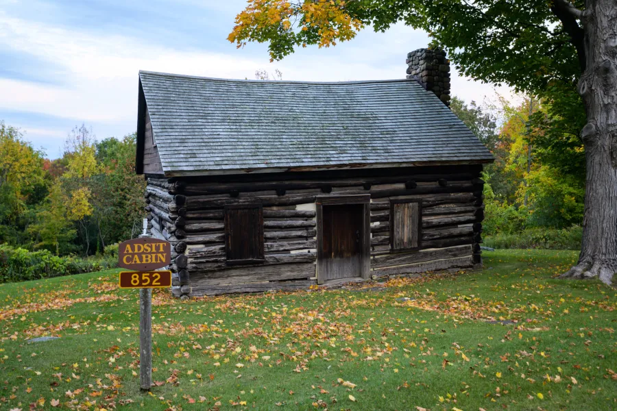 Adsit Cabin in the fall.