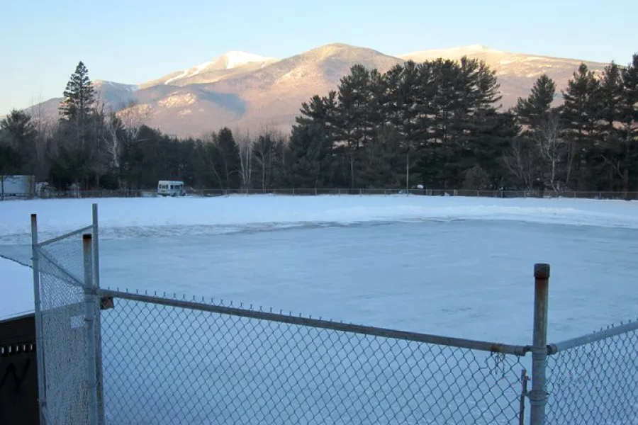 Outdoor rink at Wilmington Youth Center.