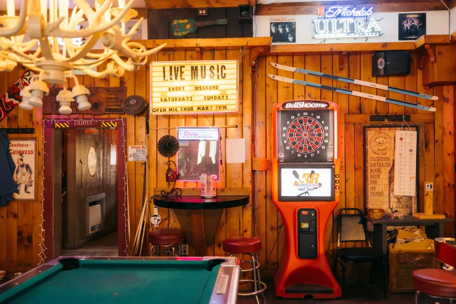 Inside 20 Main Tavern bar.