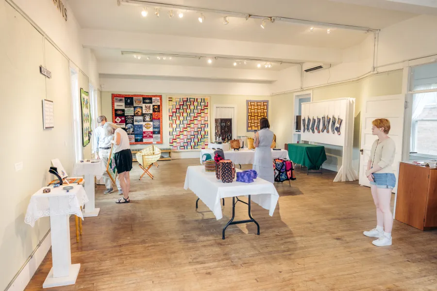 Inside the Tahawus Cultural Center.