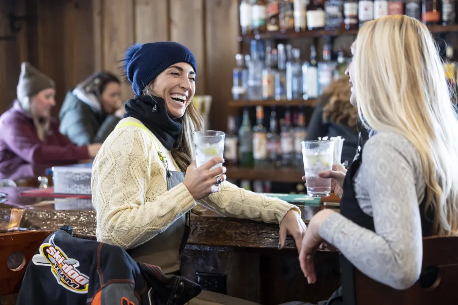 Dining in Lake Clear.