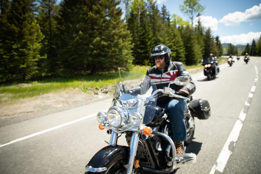 People on motocycles