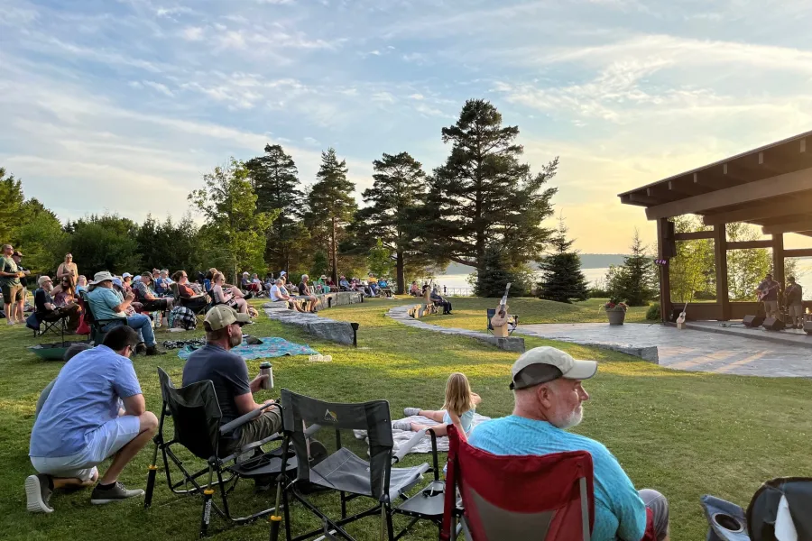 Live music in Tupper Lake.