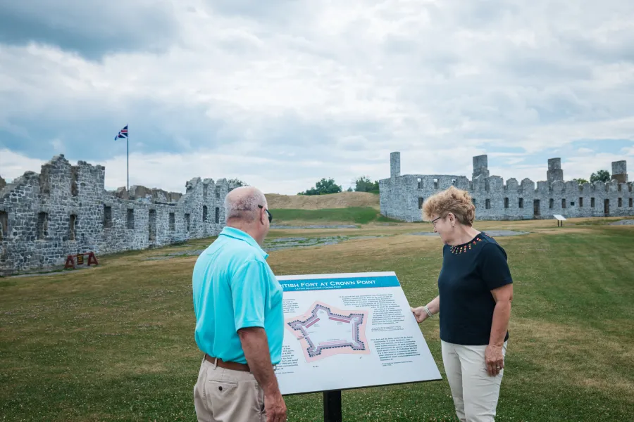 Exploring Crown Point State Historic Site.