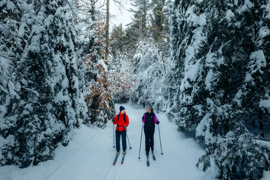 Cross-country skiing in Hamilton County.