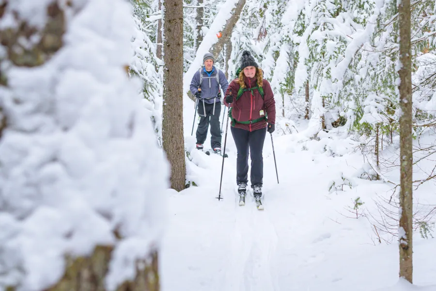 Skiing at Paul Smith's VIC.